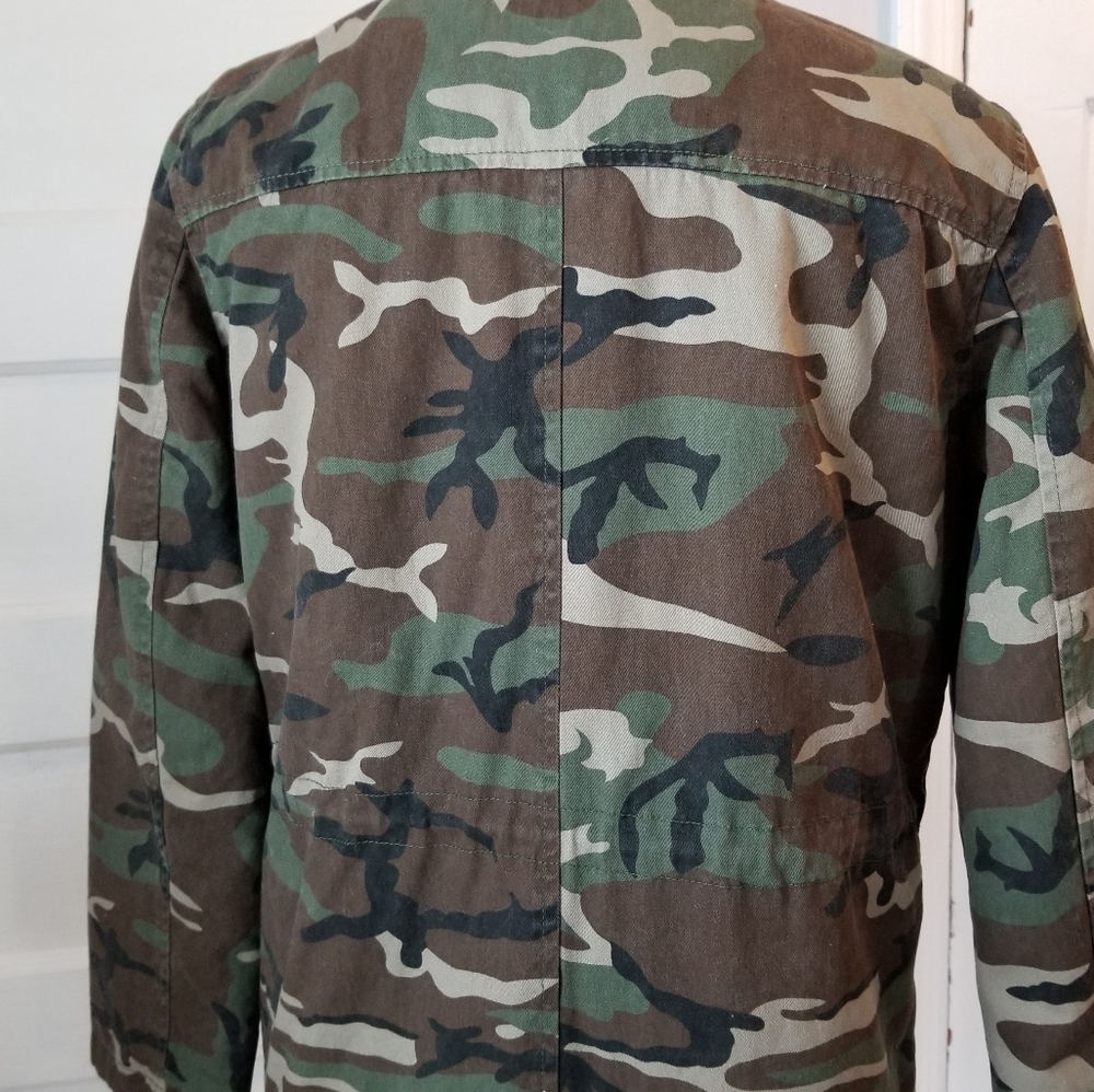 Charlotte Russe Camo Utility Jacket, Size S - Picture 6 of 14